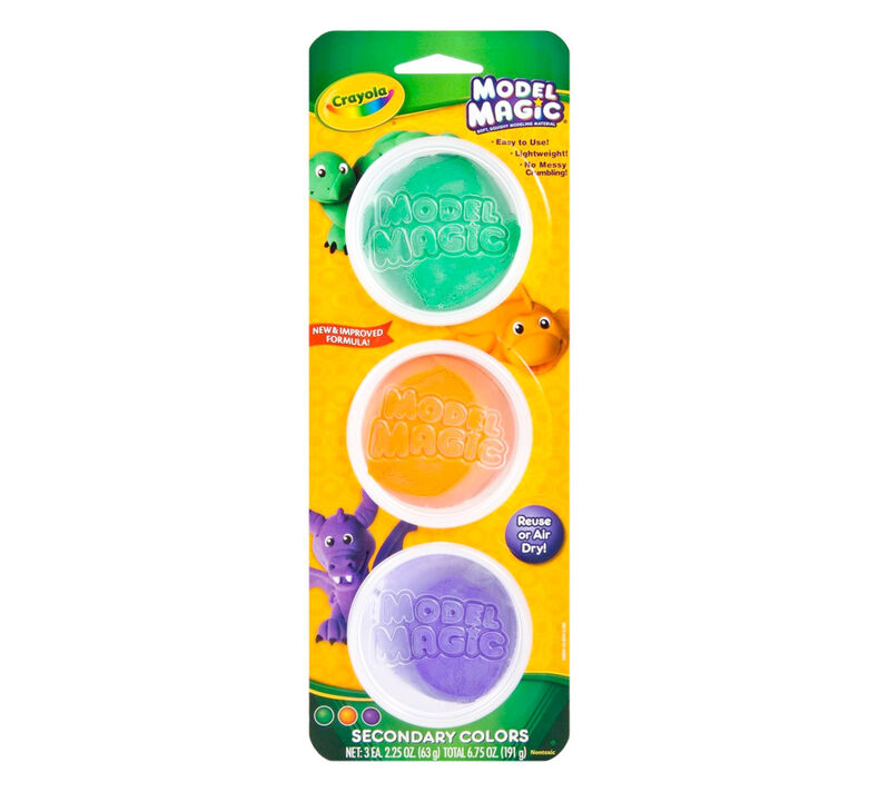 Model Magic Reusable Tubs, Secondary Colors 3 ct.